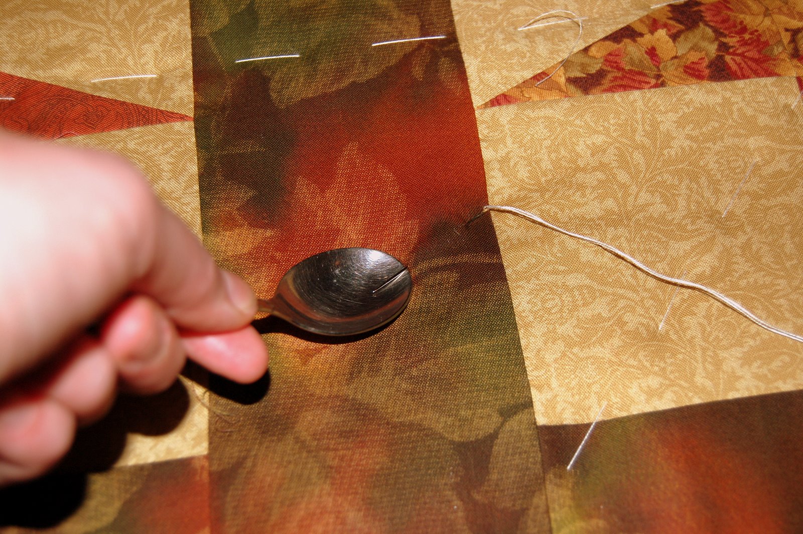 Preparando el acolchado