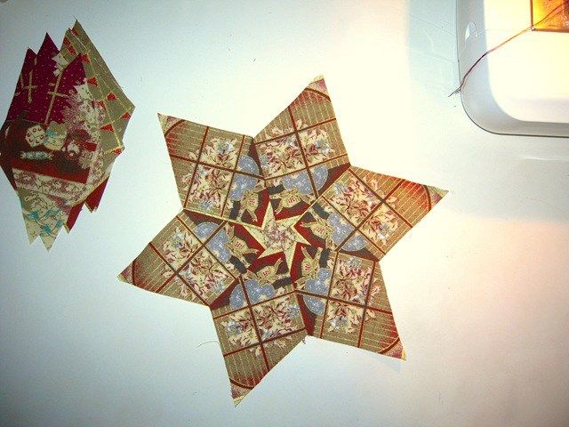 estrella con plantilla de rombo